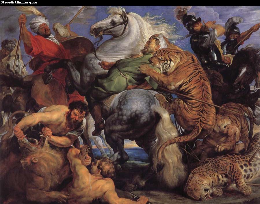 Peter Paul Rubens Tiger-and Lowenjagd